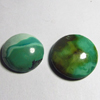 19 - 22 MM Huge size - Natural TIBETIAN TOURQUISE - Round Shape Cabochon - Old Looking Pattern Rare to get - 2pcs